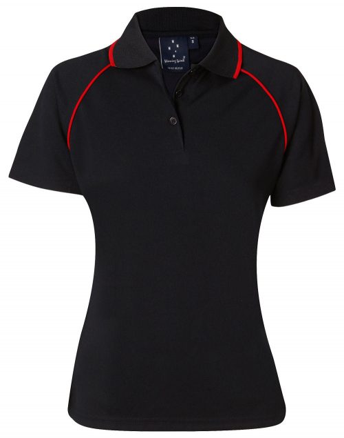 PS20 Champion Polo Black Red
