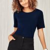 Womens Marley Jersey T Top CS952LS Navy