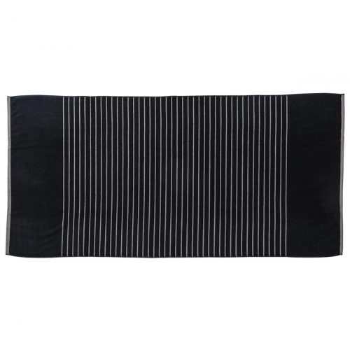 Reversible Two Tone Towel Black Grey