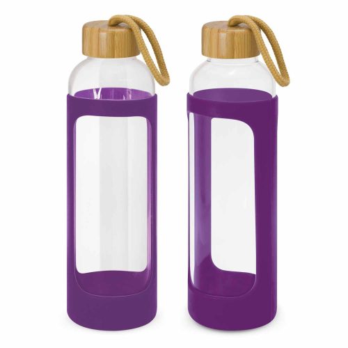 113950 Eden Glass Bottle Silicone Sleeve purple