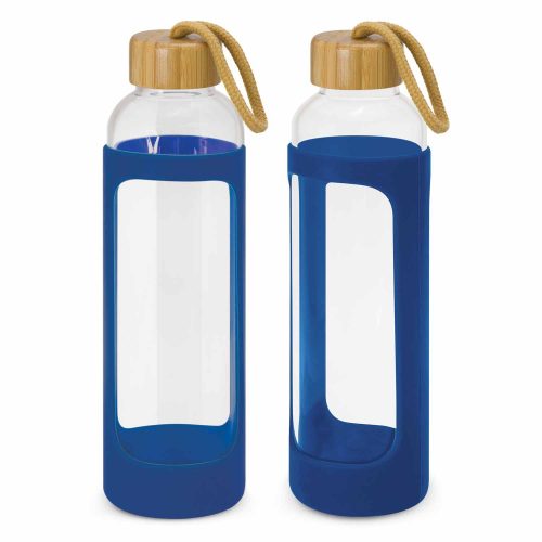113950 Eden Glass Bottle Silicone Sleeve royal blue