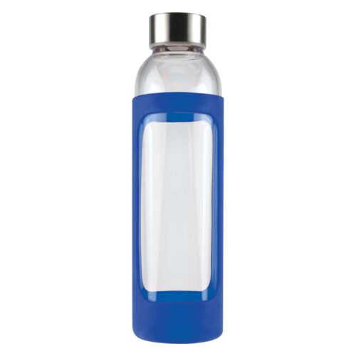 LL1397 Capri Glass Bottle : Silicone Sleeve dark blue