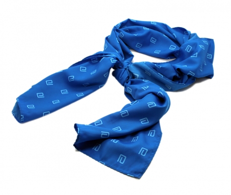 Polyester Scarves blue all overs