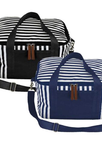 Striped Cotton Canvas Cooler 1