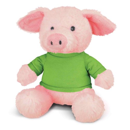 117861 Pig Plush Toy bright green 1