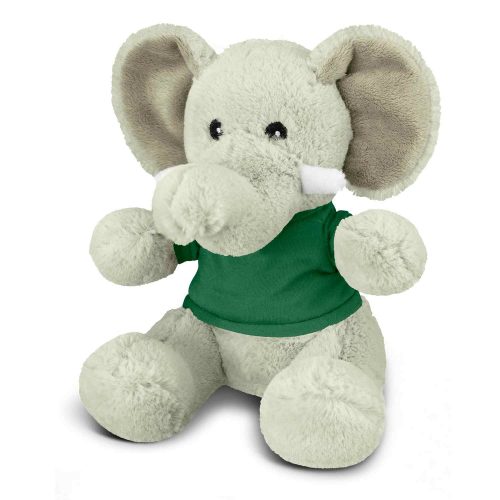 117867 Elephant Plush Toy dark green