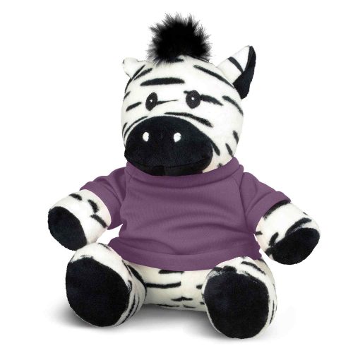120189 Zebra Plush Toy purple