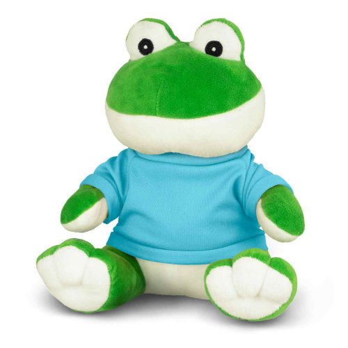 120192 Frog Plush Toy light blue