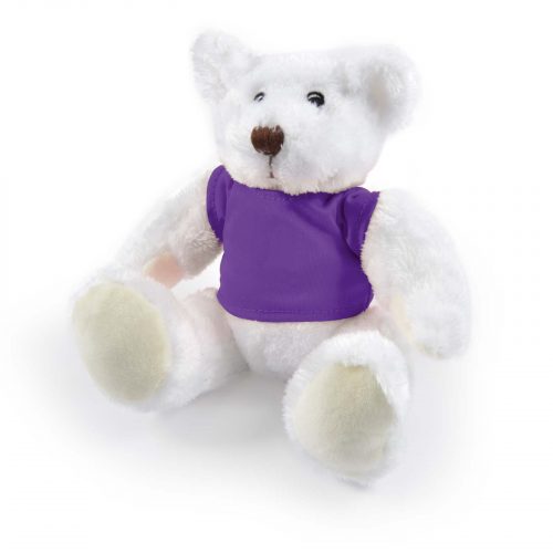LL40883 Frosty Plush Teddy Bear Purple
