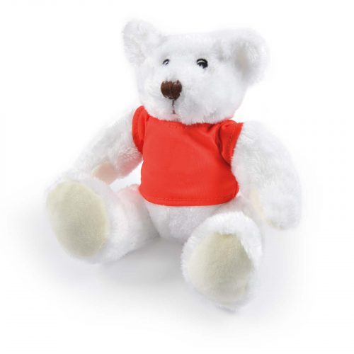 LL40883 Frosty Plush Teddy Bear Red