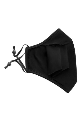 Adult 3 Layer One Piece Face Masks with Adjustable toggle black