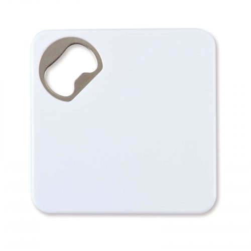 LL9360 Quench Bottle Opener Coaster white