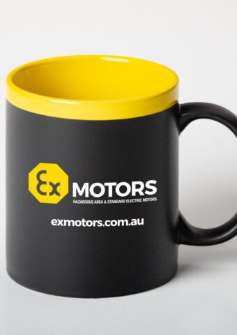 Lipstick Can Mug yellow printed