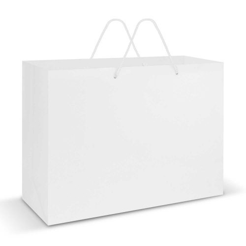 Laminated Carry Bag Extra Large white