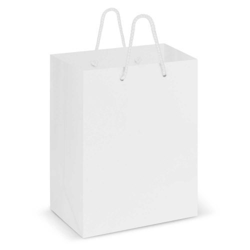 Laminated Carry Bag Medium white