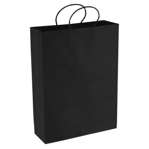 PPB007 Paper Kraft Shopping Bag black