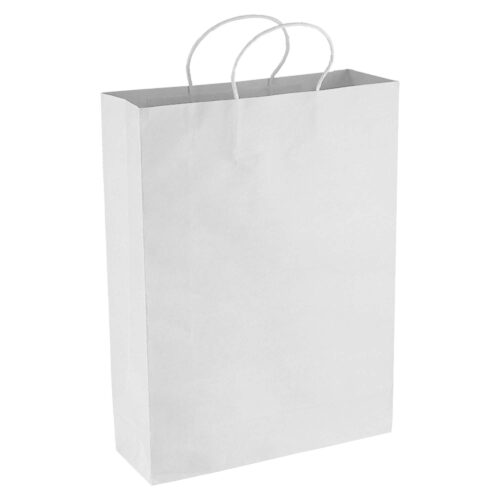 PPB007 Paper Kraft Shopping Bag white