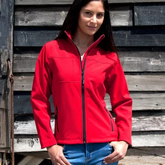 R121F Result Ladies Classic Softshell Jacket Model red
