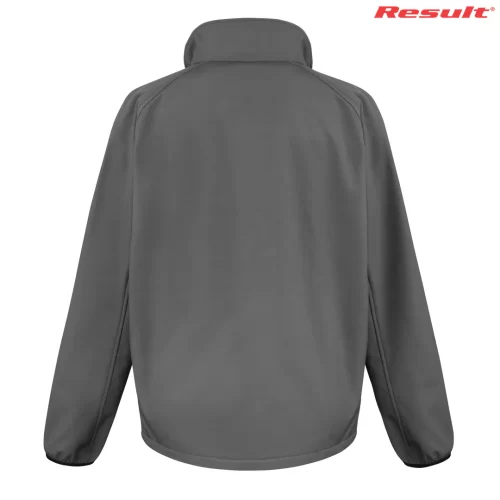 Result Adult Printable Softshell Jacket grey back