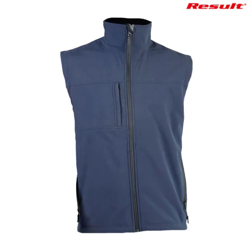 Result Adults Classic Softshell Vest navy front