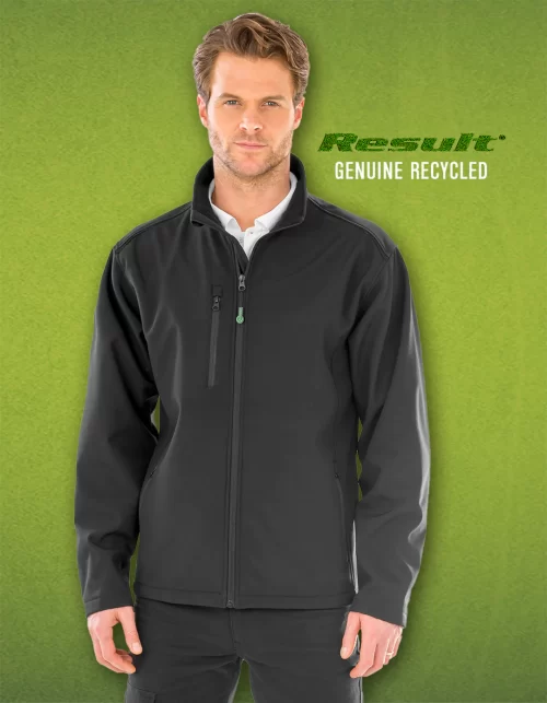 Result Adults Printable Recycled 3 Layer Softshell Jacket model