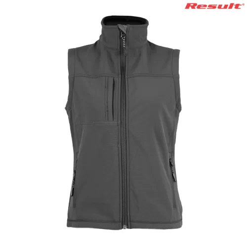 Result Ladies Classic Softshell Vest black front