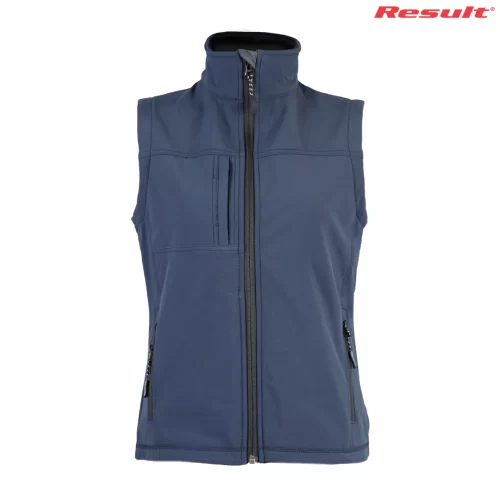 Result Ladies Classic Softshell Vest navy front