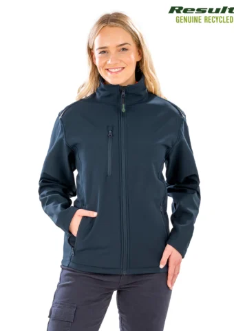 Result Ladies Printable Recycled 3 Layer Softshell Jacket Model