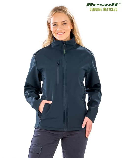 Result Ladies Printable Recycled 3 Layer Softshell Jacket Model