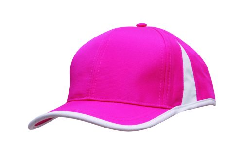 4004 Sports Ripstop with Inserts and Trim Hot Pink White scaled