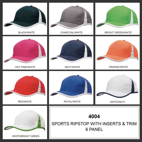 4004 Sports Ripstop with Inserts and Trim colour chart scaled