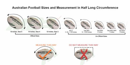 AFL Balls Size Guide