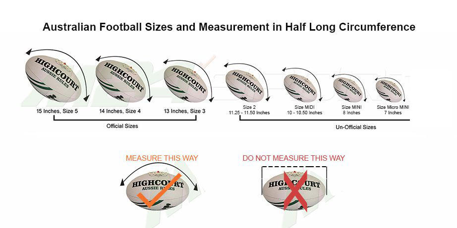 AFL Footballs 7 AFL Balls Size Guide 2025