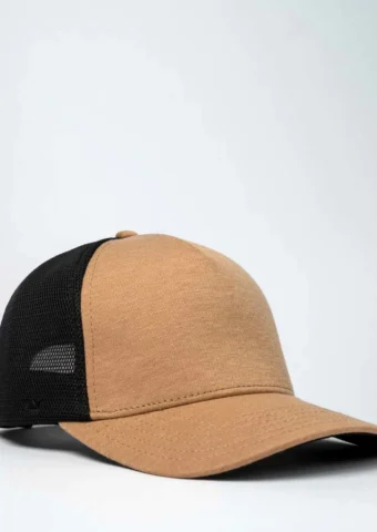 U21503 UFlex Adults Comfort Trucker Cap khaki front