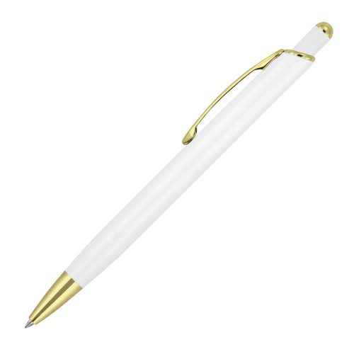 z807w Bella Matte Gold trim Pen white