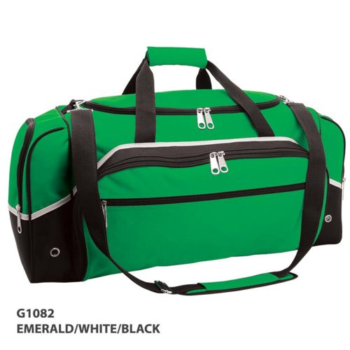 G1082 Advent Sports Bag emerald white black
