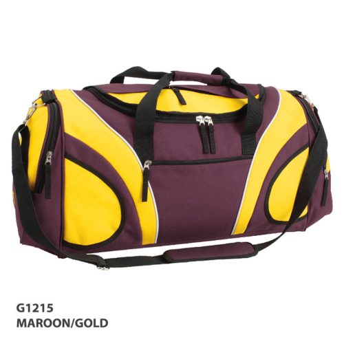 G1215 Fortress Sports Bag maroon gold