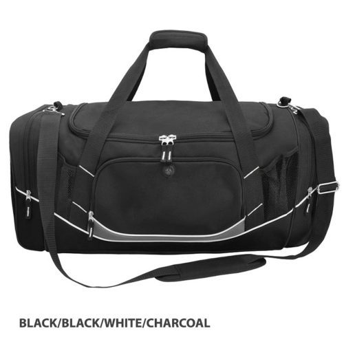 G1345 Atlantis Sports Bag black black white charcoal