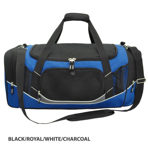 G1345 Atlantis Sports Bag black royal white charcoal