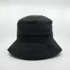 6055 HW24 Microfibre Bucket Hat Black Front