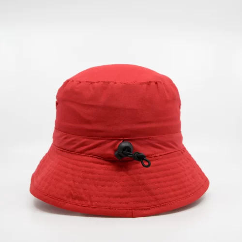 6055 HW24 Microfibre Bucket Hat red back