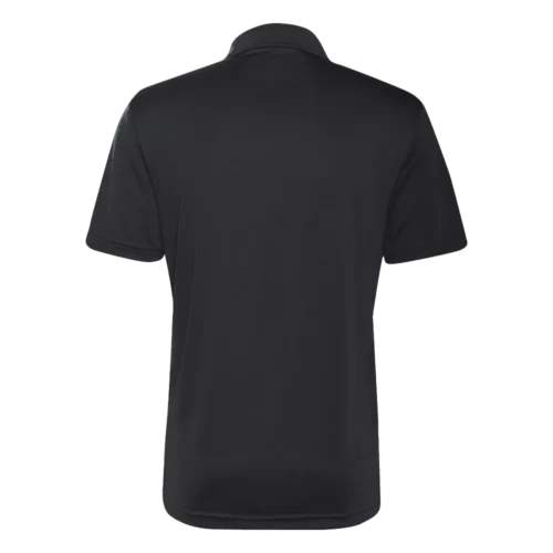 A2302 Adidas Mens Recycled Performance Polo Shirt black back