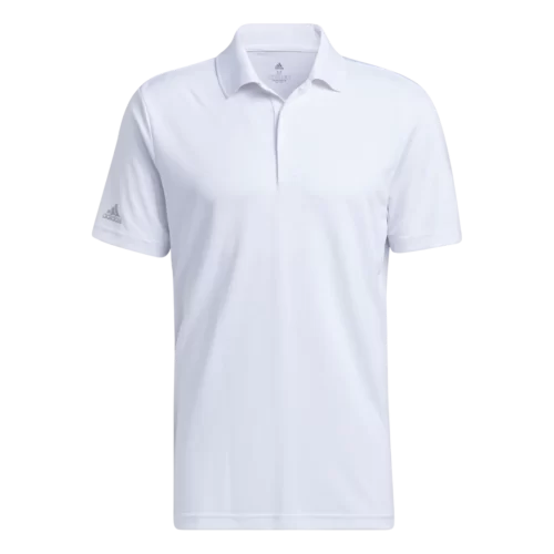 A2302 Adidas Mens Recycled Performance Polo Shirt white