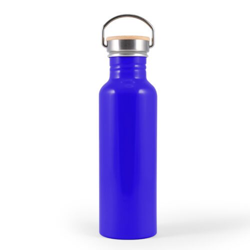 LL6991 Chat Recycled Aluminium Drink Bottle Dark Blue