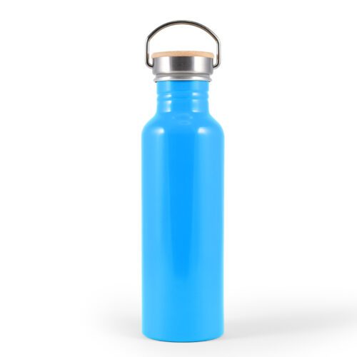 LL6991 Chat Recycled Aluminium Drink Bottle Light Blue