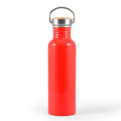 LL6991 Chat Recycled Aluminium Drink Bottle Red