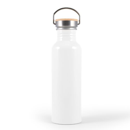 LL6991 Chat Recycled Aluminium Drink Bottle White