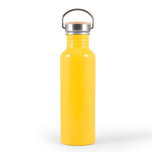 LL6991 Chat Recycled Aluminium Drink Bottle Yellow