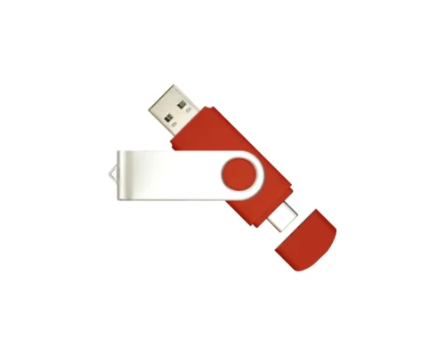 AR172C Swivel USB Flash Drive Dual Express red