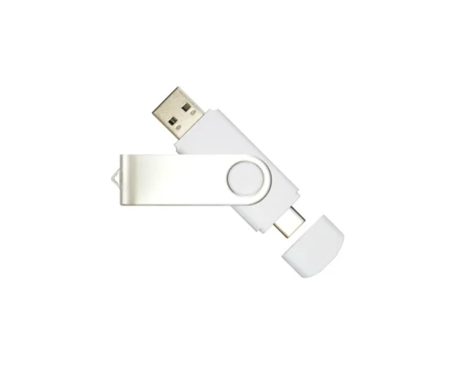 AR172C Swivel USB Flash Drive Dual Express white